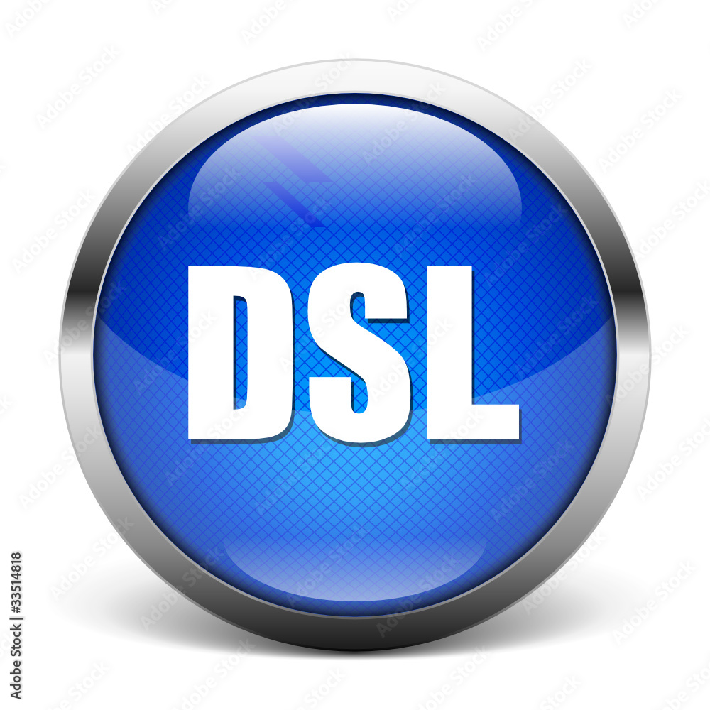 blue DSL icon Stock Vector | Adobe Stock