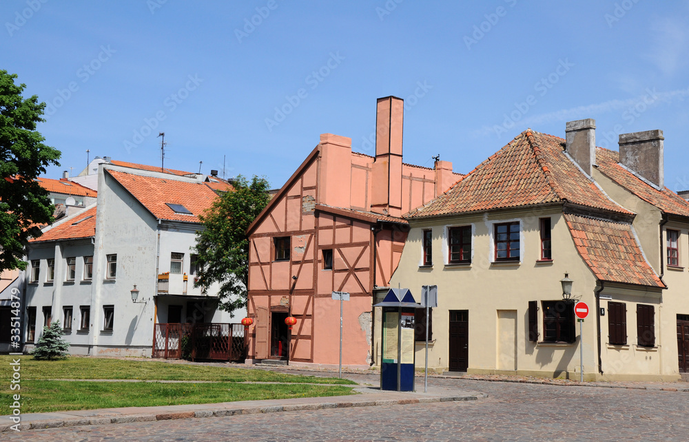 Old town of Klaipeda. Lithuania