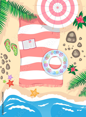 on the beach