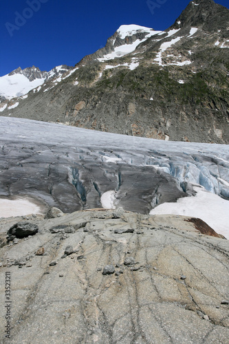 Le Glacier du Rhône et le Galenstock (alt 3586 m) photo