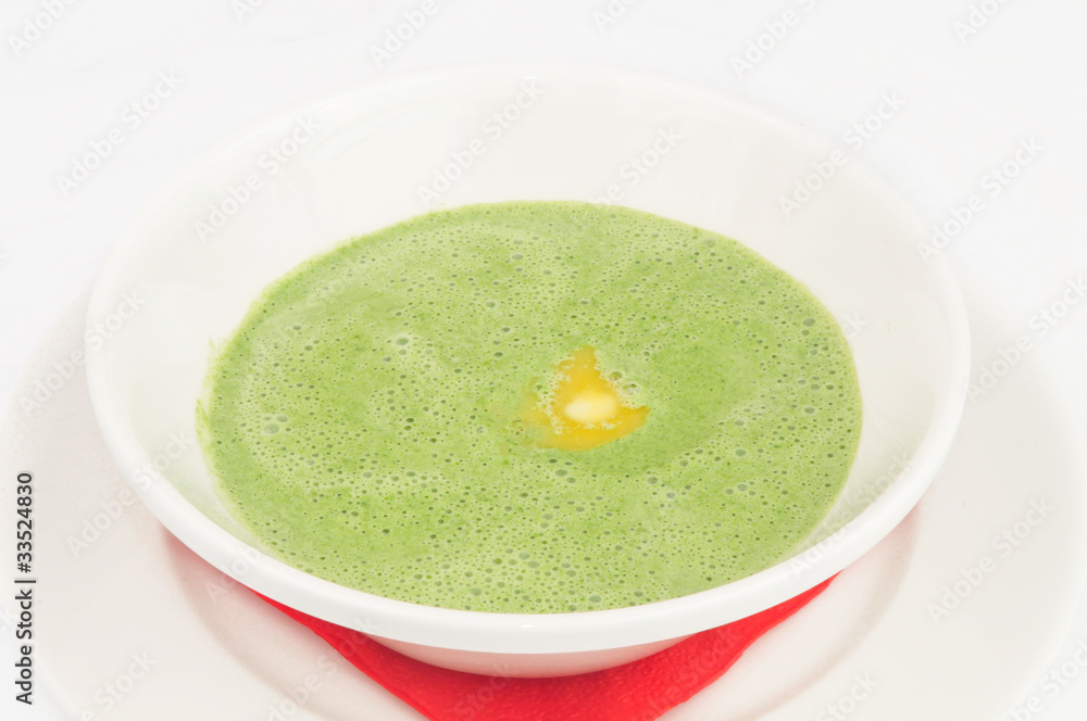 Cream soup from an asparagus