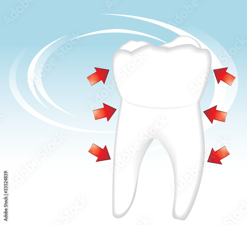Healthy tooth. Dental concept