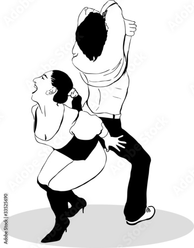 boy and girl clung to   each other