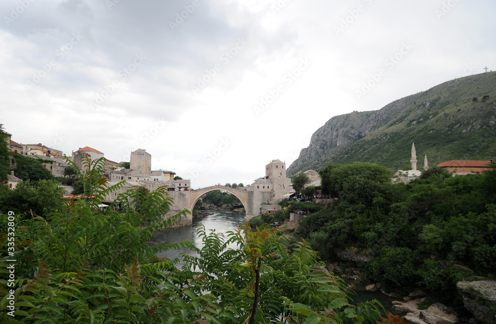 Ville de Mostar en Herzégovine - Vieux pont