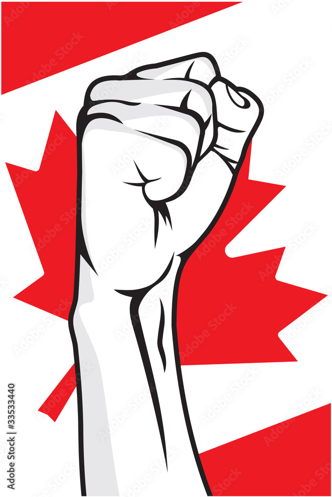 Fototapeta premium Canada fist