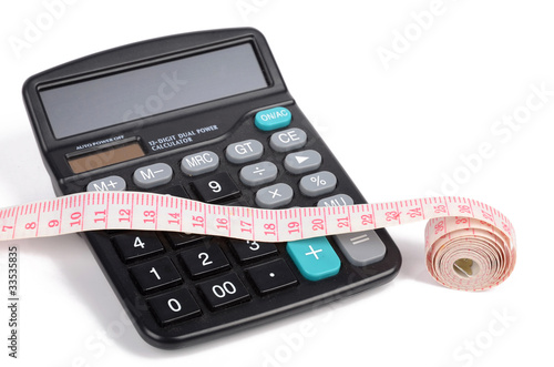 Tapeline and calculator photo