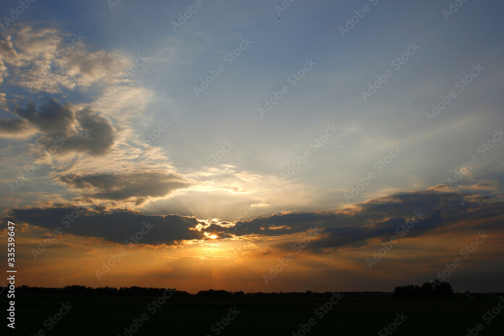 Fototapeta premium Sundown sky