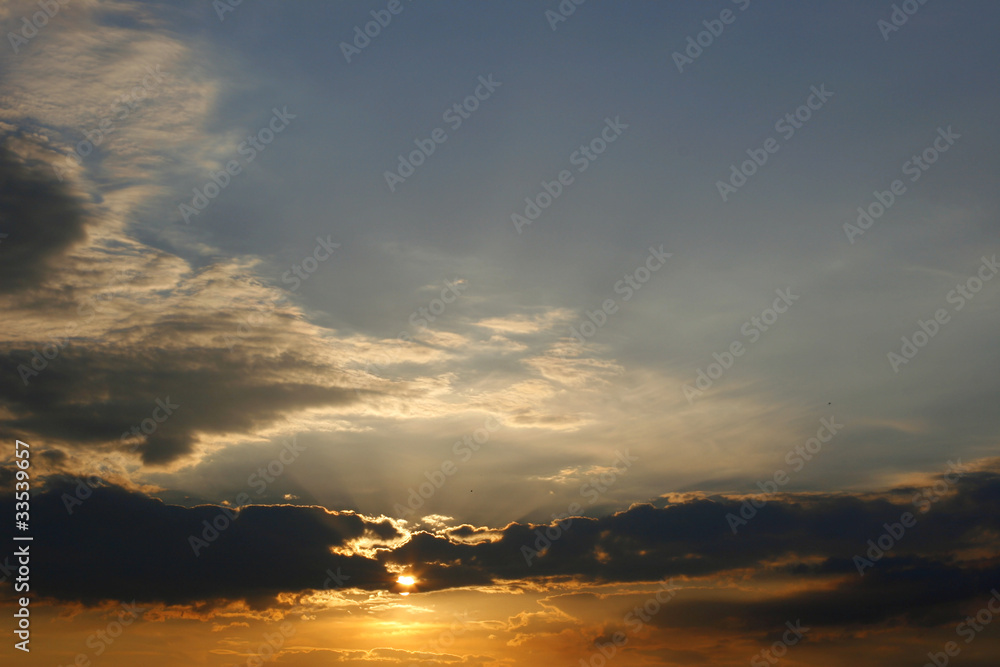 Fototapeta premium Summer sunset