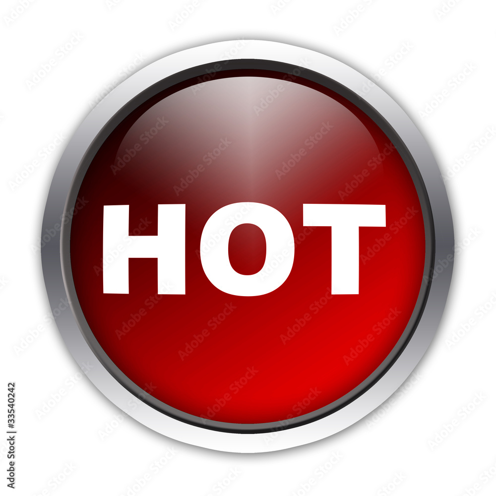 Button HOT rot Button HOT rot