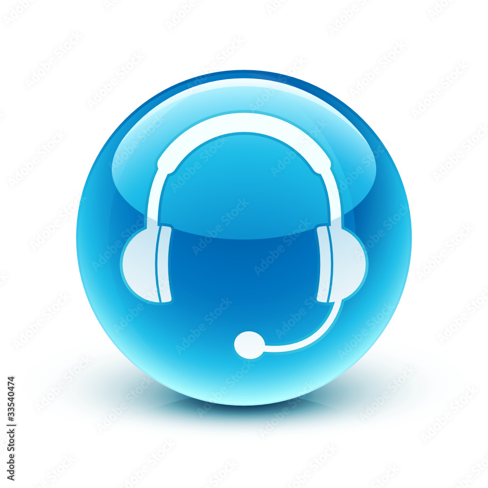 icône casque audio sav / headphone hotline icon Stock Vector | Adobe Stock