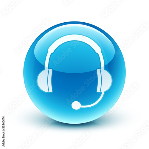icône casque audio sav /  headphone hotline icon