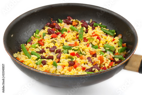 Rice with mix vegetables © asese