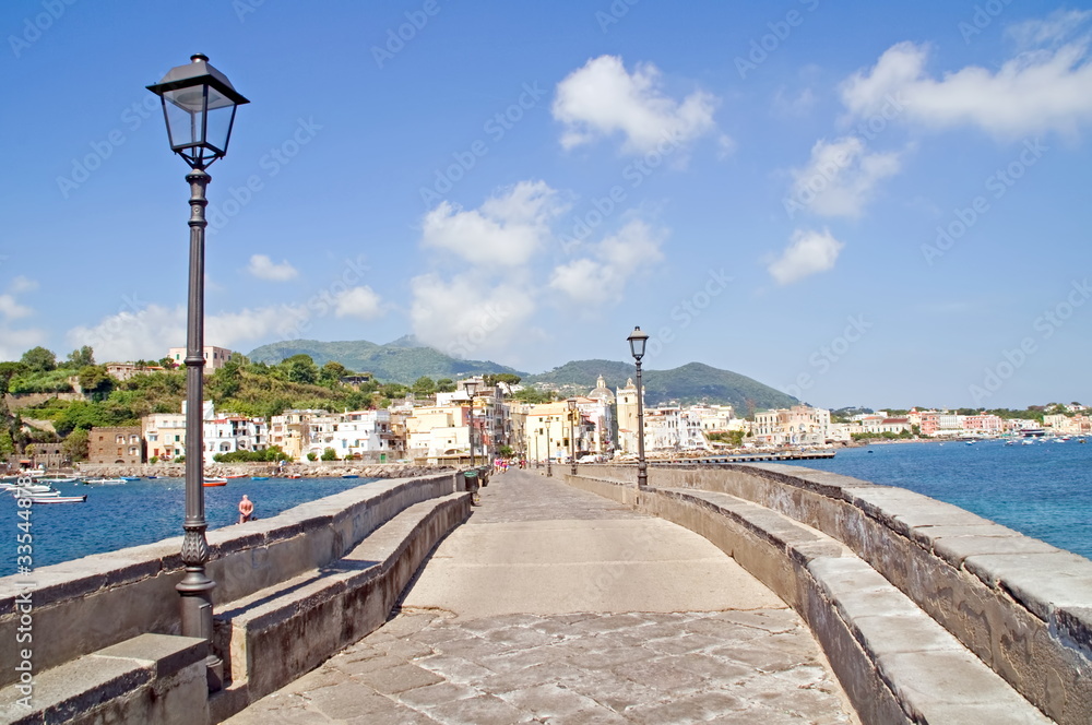 Naklejka premium Blick auf Ischia Ponte,Ischia,Italien