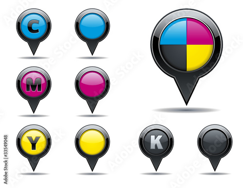 CMYK - CMJN PIN MARKER