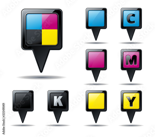 CMYK - CMJN PIN MARKER