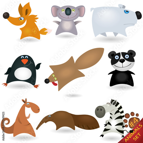 Cartoon animals set #4