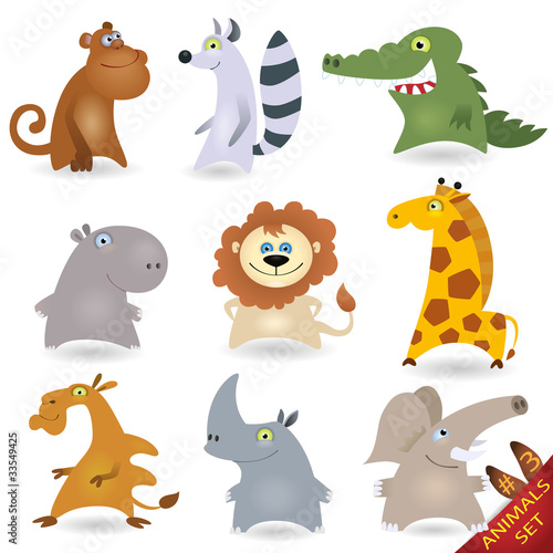 Cartoon animals set #3