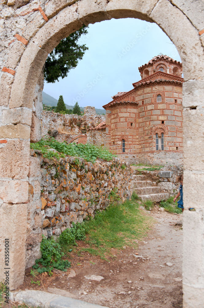 Church ruin at Greek Mystras