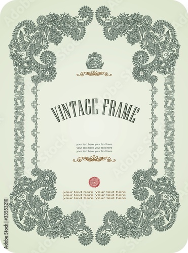 Vintage frame