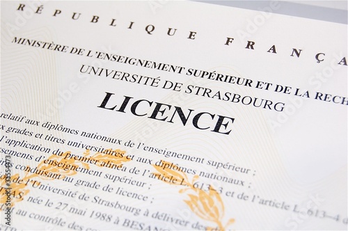 Fotografia Diplôme de Licence