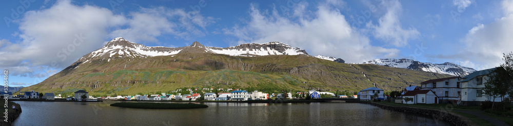 Fishing boats in Seydisfjordur, East fjords, Iceland