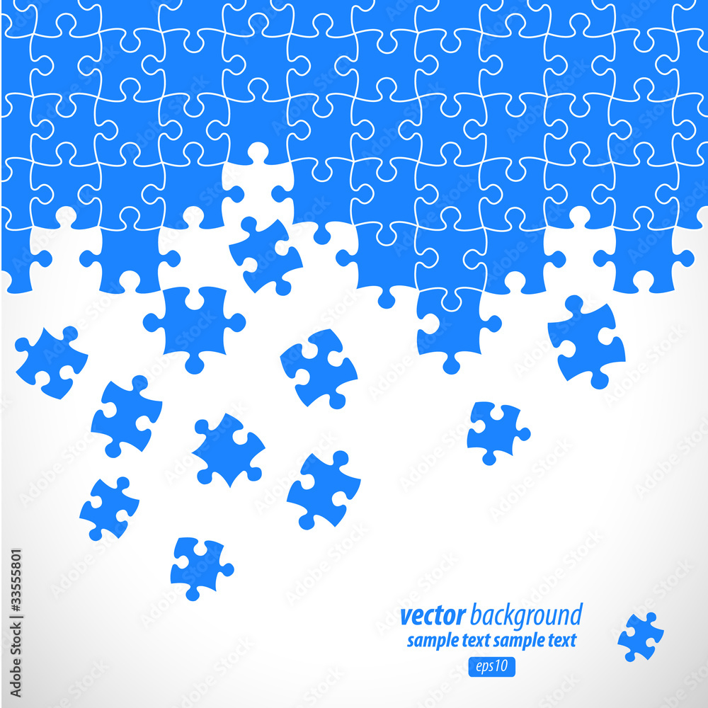 Puzzle pieces vector design Puzzle pieces vector design
