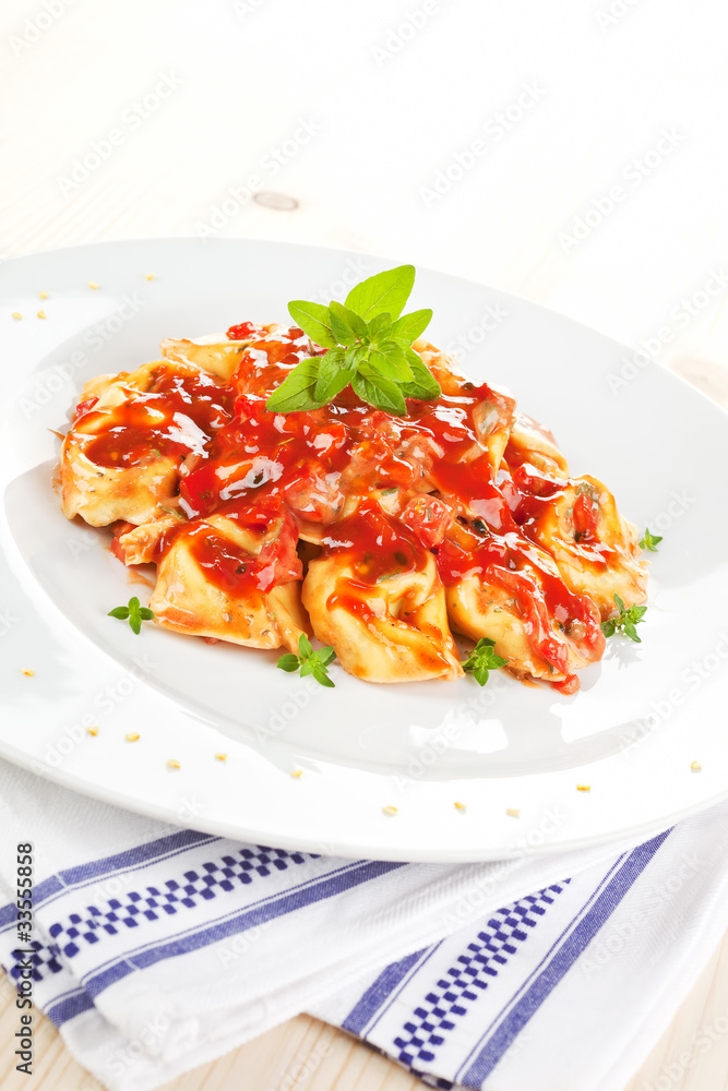 Pasta with tomato sauce. Pasta with tomato sauce.