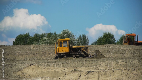 Wallpaper Mural Bulldozer at work Torontodigital.ca