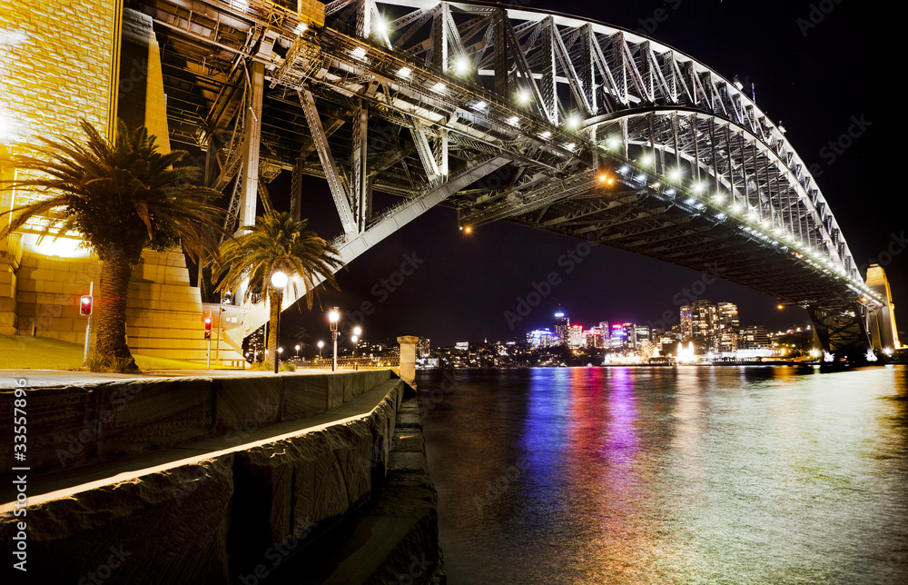 Obraz premium sydney harbour at night