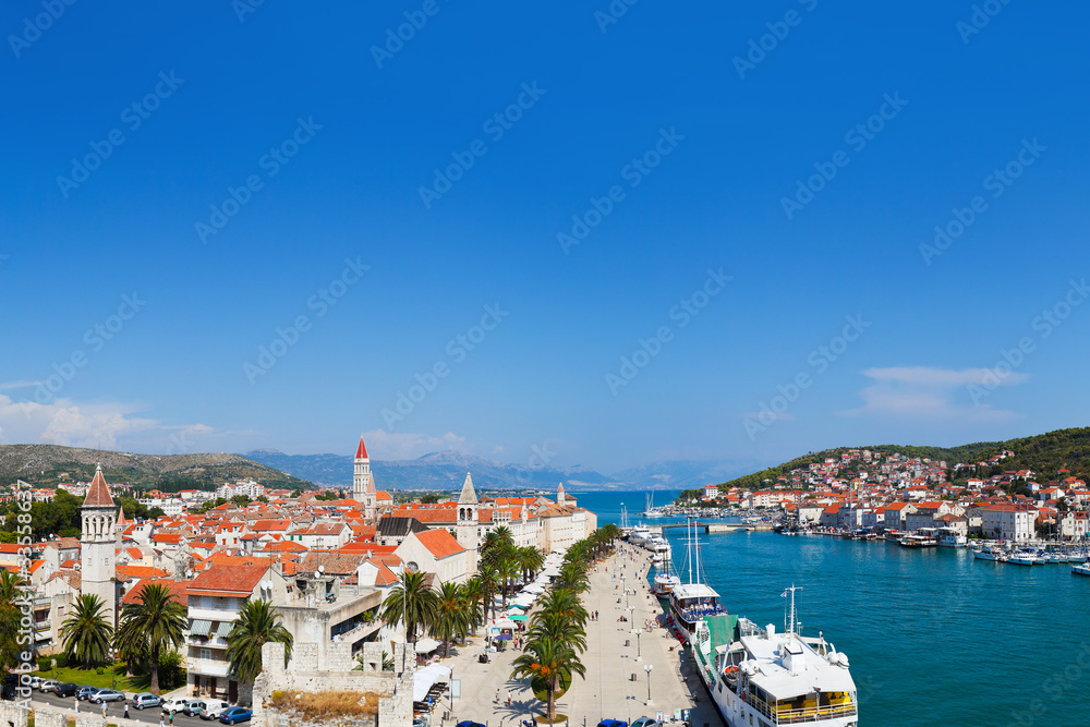 Panorama of Trogir in Croatia