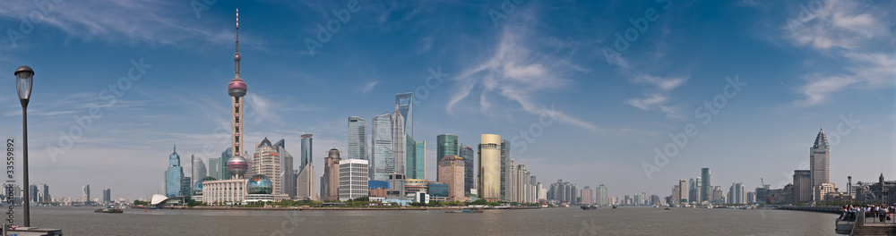 Shanghai - vue panoramique de Pudong Shanghai - vue panoramique de Pudong