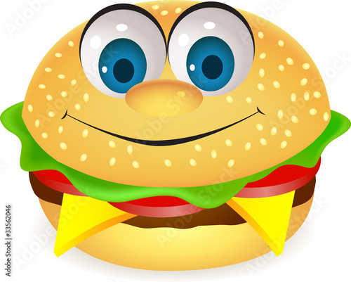 burger cartoon character