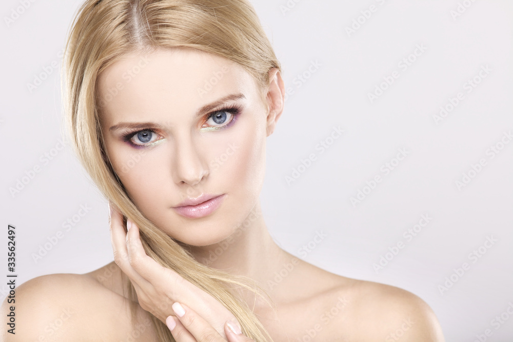 Young pretty woman with beautiful blond hairs Young pretty woman with beautiful blond hairs