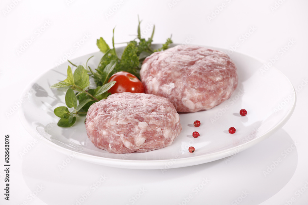 Minced raw meat