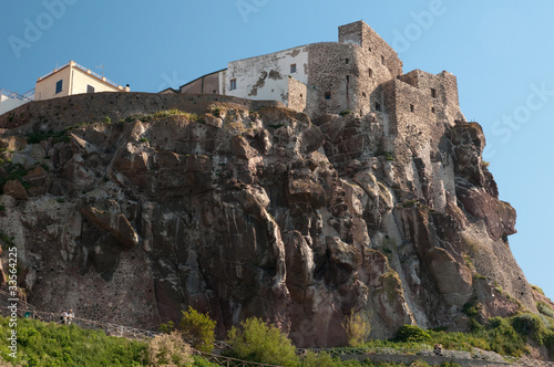 Принти на полотні Sardinia, Italy: view of Castelsardo, Castello dei Doria.