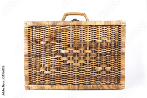 picnic bag, classic style picnic rattan weaving bag.