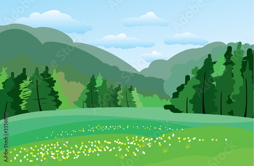 Green meadow