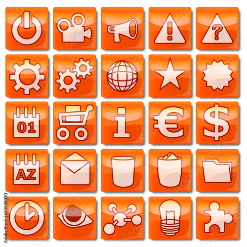 Icons orange 51-75