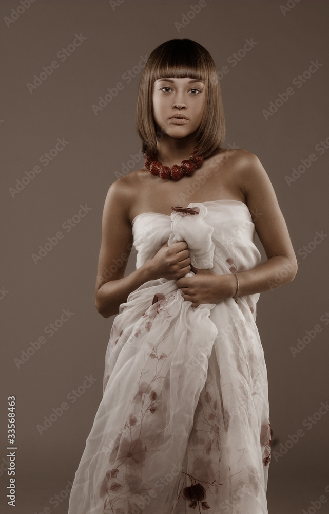 Fototapeta premium Portrait of the beautiful girl