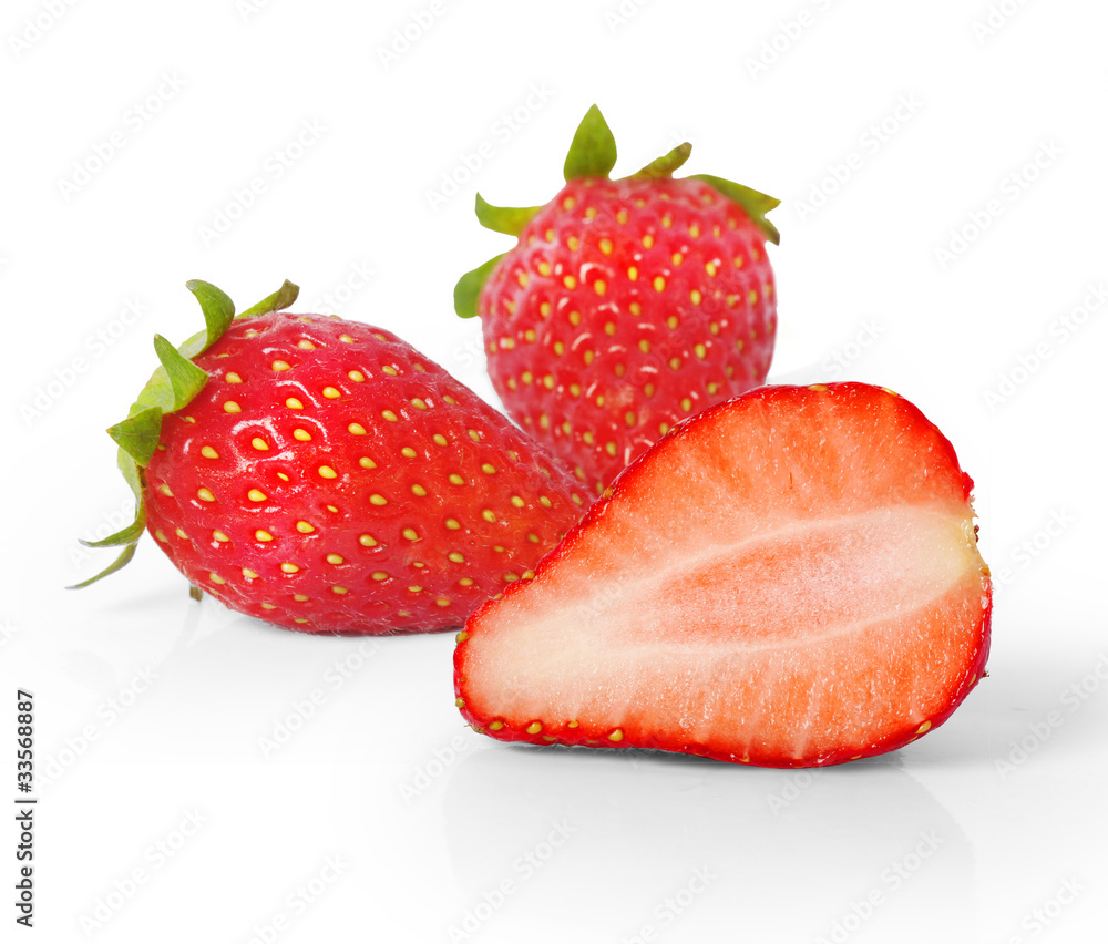 strawberry on a white background strawberry on a white background
