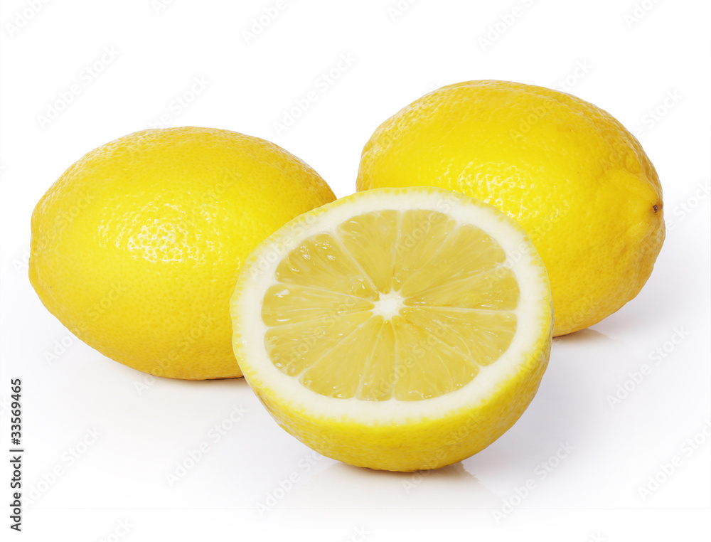 Lemon on a white background Lemon on a white background