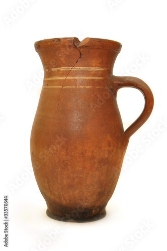 Clay ceramic pot