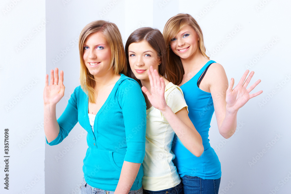 Obraz premium Three girls friendship