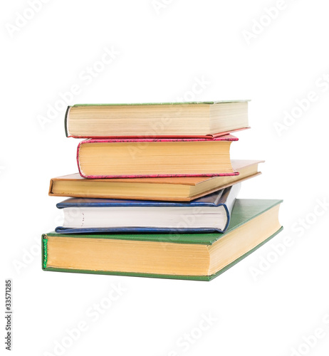 books isolated on a white background