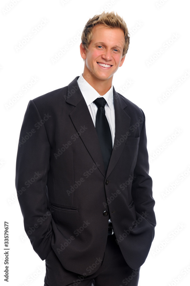 Handsome man in business suit