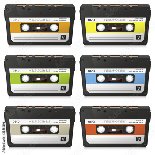 Musikkassette, 80er, achtziger, Audiokassette, Kassette, Audio