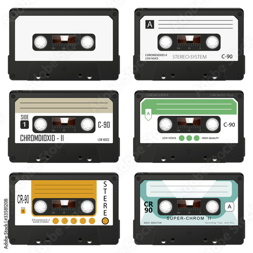 Audio, Kassetten, Audiokassetten, Tape, Set, Mix