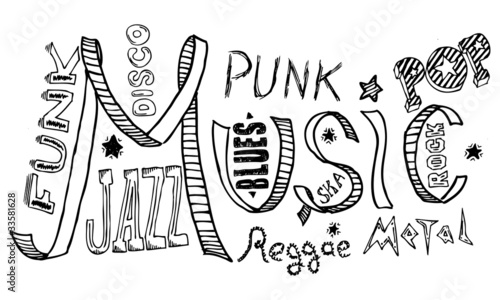 Music doodles photo