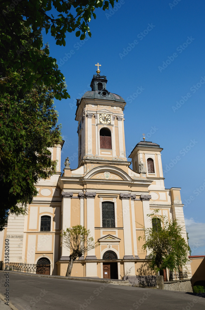 Fototapeta premium Parish church in Banska Stiavnica