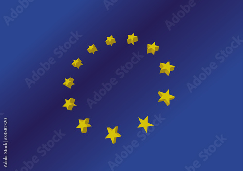 european flag 3D